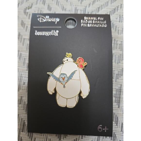 Loungefly Disney Big Hero 6 Baymax & Birds Enamel Pin - Picture 1 of 7